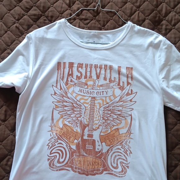 T-shirt from Nashville large white and gold - Picture 2 of 3